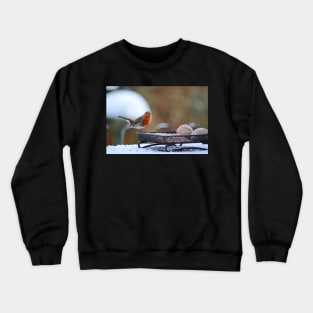 Robin Redbreast in winter Crewneck Sweatshirt